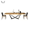 Advanced texture wood tables dining solid wood dining table