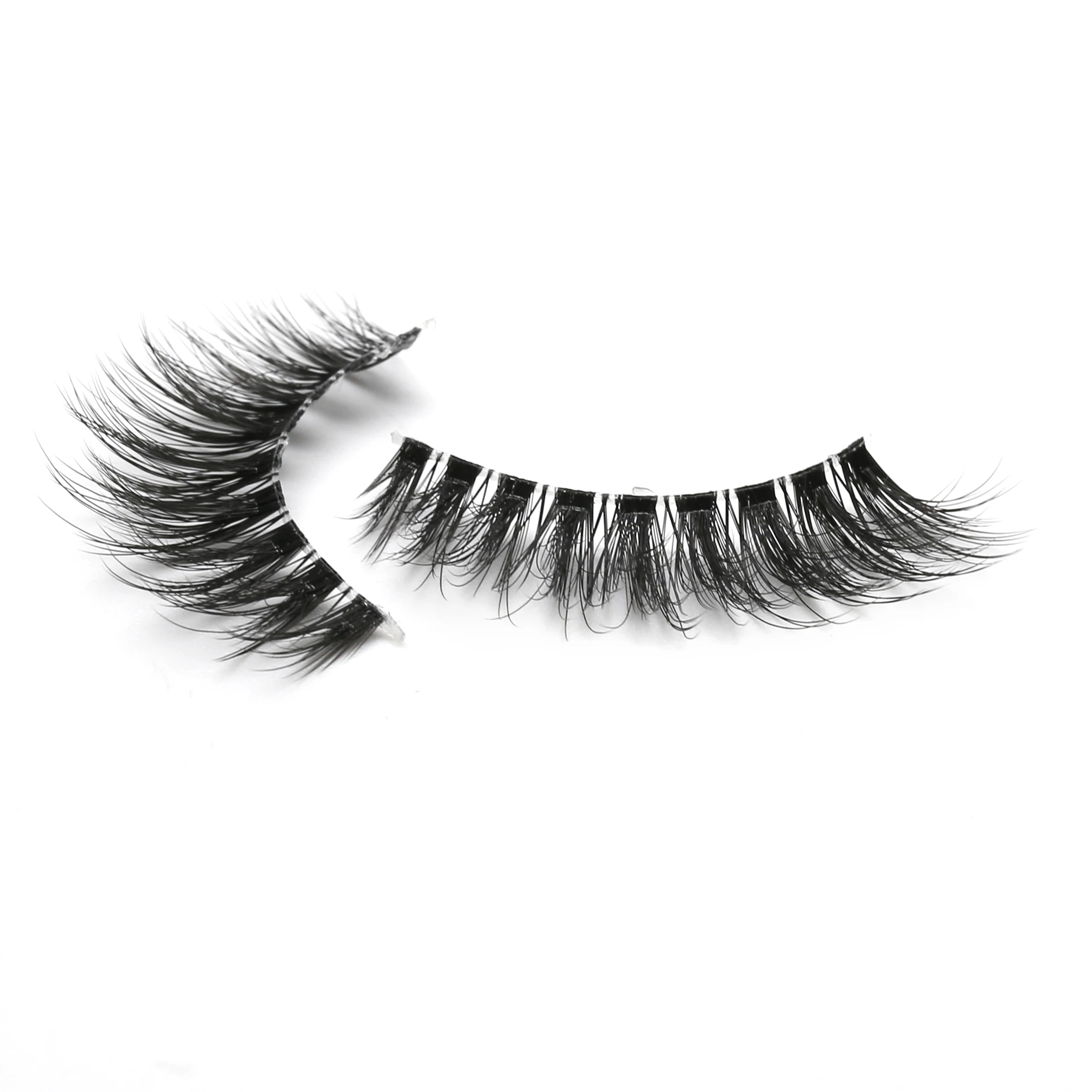 

Worldbeauty Korea Pbt Fiber Eyelashes 3D Silk Lashes with customized packaging, Natural black