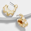 2019 Famous brand same design fashion golden flower drip oil bag shape earrings for ladies statement women earrings