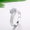 Latest design wedding band ring jewel AAA nano cubic zircon micro pave sterling silver engagement ring