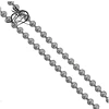 Stainless Steel Military Ball Bead Chain 2mm 3mm 4mm 6mm dogtag Link Pallini Necklace
