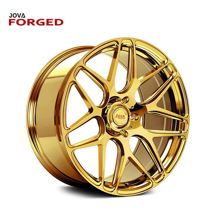 Lifetime Warranty Forged 18 Inch Wheels 5 Spoke Rose Gold Rims.