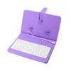 Universal Smartphone OTG Wired Keyboard Saffiano Texture PU Leather Holder Standing Case For Android Mobile Phone 4.8-6.0 inch