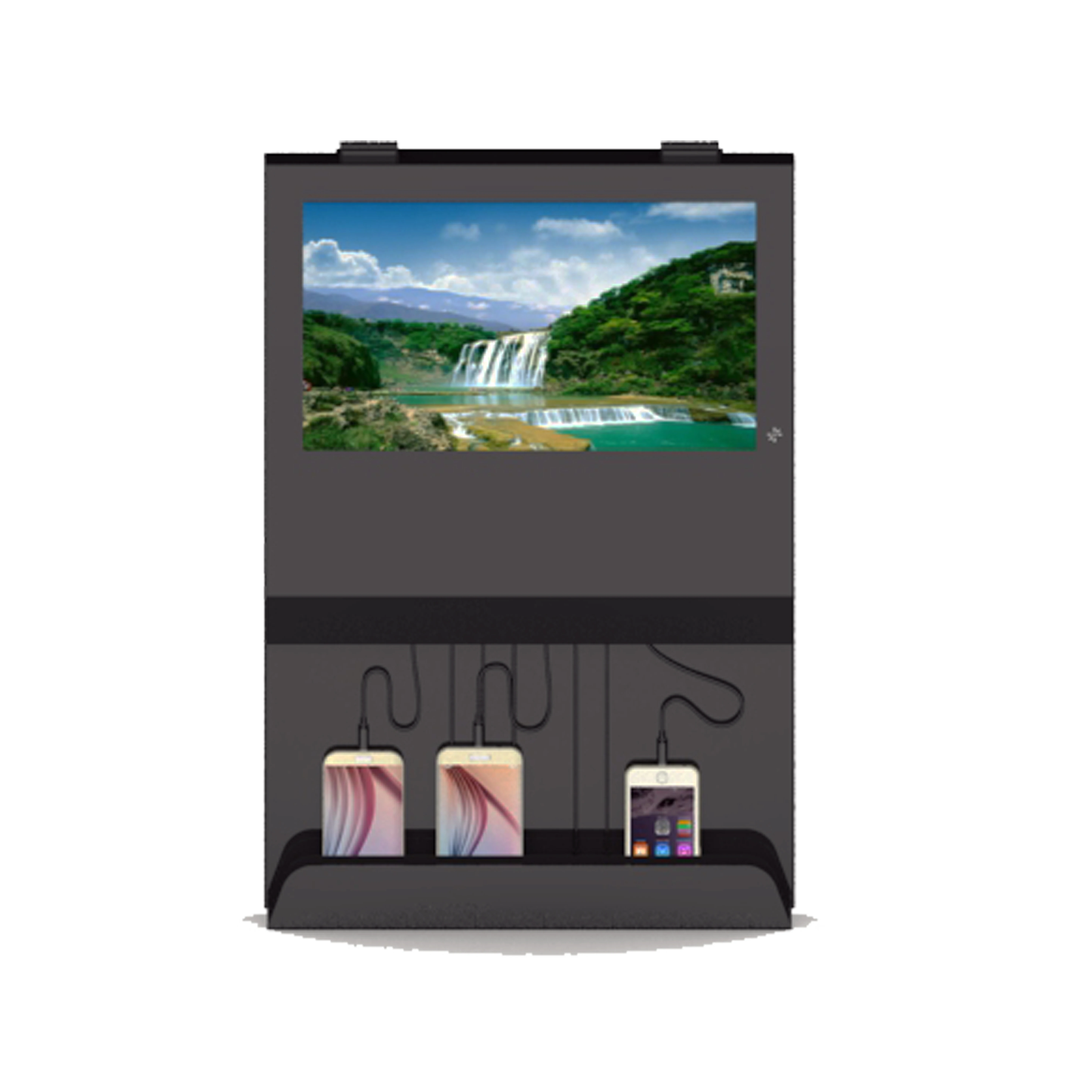 

Dockchargers hot sale cheap practical android lcd digital signage charging station, Black or other