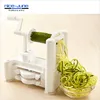 Tri-Blade Plastic Spiral Vegetable Slicer Cutter