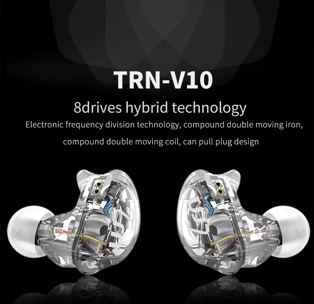 High Quality 2dd 2ba Trn V10 Headphone Hifi Dynamic Noise Cancelling Sport Earphone Buy Earphone Earbuds Earphone Headphone Earphones Wired Headphone Product On Alibaba Com