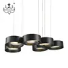 China Aluminum Black Light Fashion Simply Pendant Lamp For Chandelier