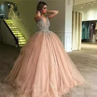 

Prom Beaded Princess Ball Gown Party Wear Night Lady Picture Long Pageant Supply Oem Service Factory Evening Dress