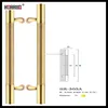 12 inch length 4 inch hole to hole chrome door pull handles SUS304 stainless steel 32mm dia for store front entry glass\wood doo