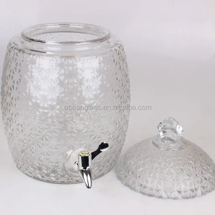 Buy Wholesale China 10l Pineapple Glass Beverage Dispenser For