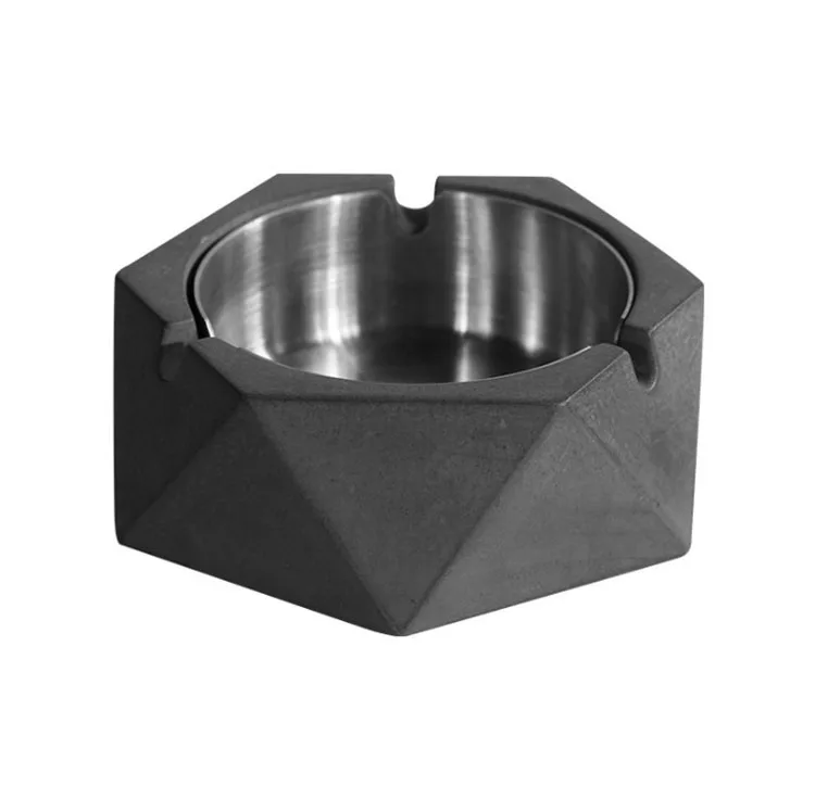 

Simple Nordic ins creative living room office cheap unique Cement ashtray Factory wholesale, Gray;dark gray;white