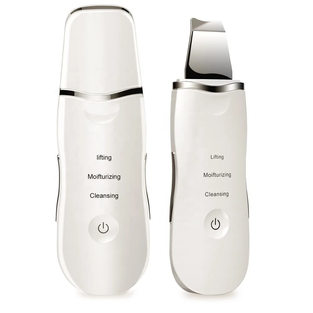 

24K Gold Ultrasonic Facial Skin Scrubber, White/black/customized