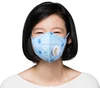 Safety protective activated carbon breathing N95 valve anti dust mouth mask Earloop face mask Winter custom knit acrylic 3 holes