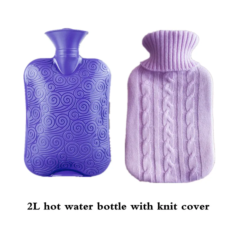 
2L plastic bottle with knit cover 
