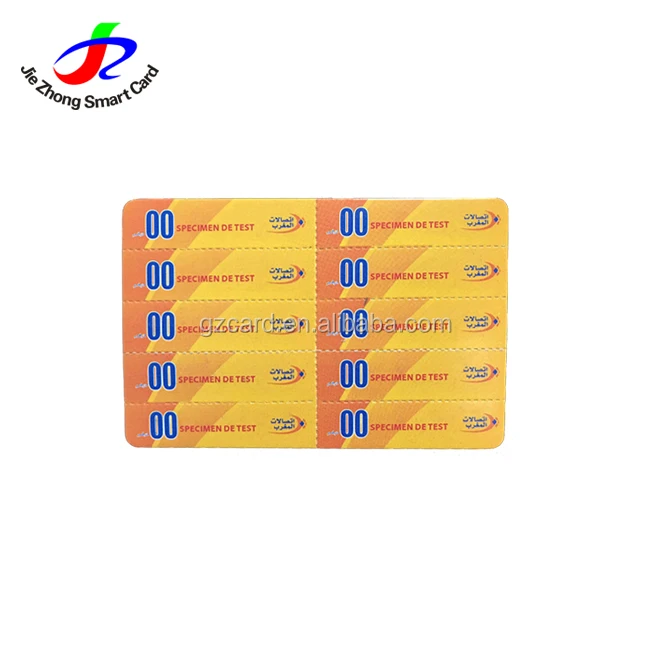 
Telecom phone 4 in 1 prepaid card printing 