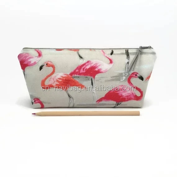 Fashion Popular Pink Flamingo Pouch Desk Accessories Cute Desk