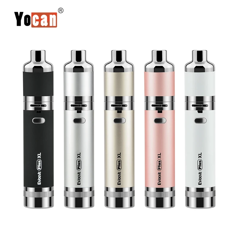 

Large Stock Newest 1400mAh Wax Vaporizer Yocan Evolve Plus XL Vaporizer Pen Kit, Black;silver;champagne gold;rose gold;luminous color