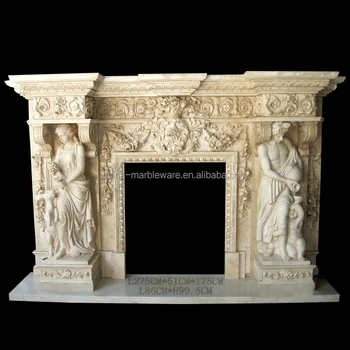 Hot Sale Europe Style Classic Fireplace Mantels For Decoration