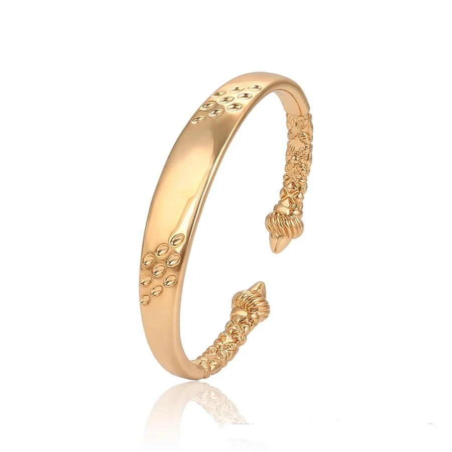 

52135 Xuping Jewelry gold plated classic style fashion cuff bangle for women