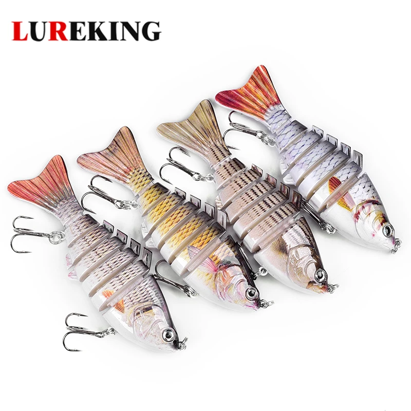 

Manufacturer Supply 100mm 15g Artificial Hard Plastic 7 Sections Multi-Jointed Fishing Lure Swim Baits