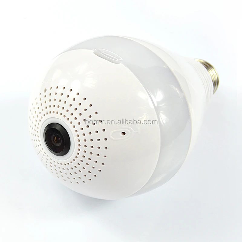 Home Security Wifi Wireless Light Bulb Light Security Camera with Motion Detector