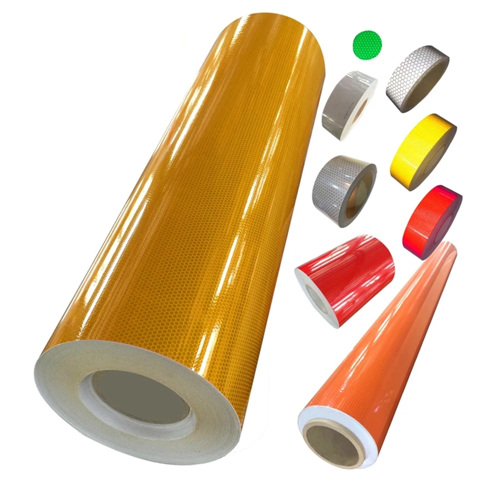 Pet White Glass Bead High Intensity Grade Reflective Tape Sticker For