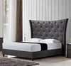 Classical American style well padded upholstered bed frame in king size