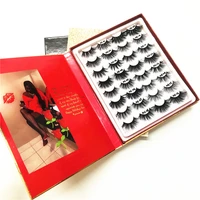 

Custom 16 Pairs Eyelash Book Packaging Private Label 3D Mink False Eyelashes