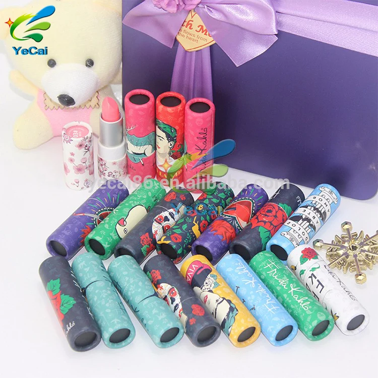 Free sample lipstick container lip balm case empty paper tube , luxury cosmetic tubes