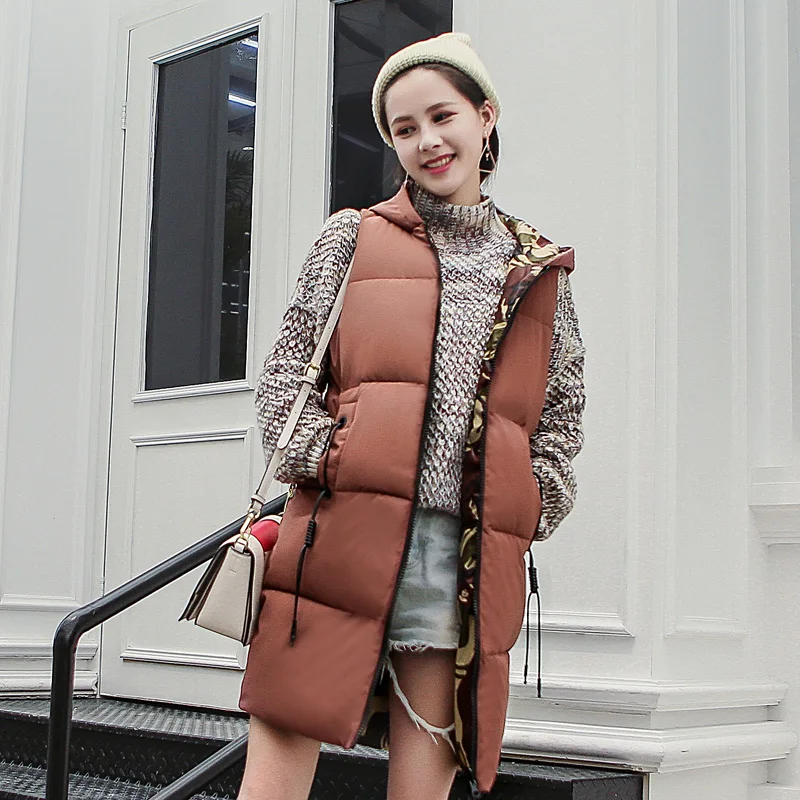 

Long Women Waistcoat Cardigans Jacket Winter Warm Women's Coats Autumn Vests With Hood Female Vest Coat Colete Feminino, N/a