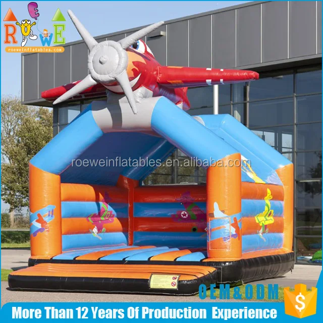 Kids Inflatable Aeroplane Bouncy Castle 9237 for outdoor home use