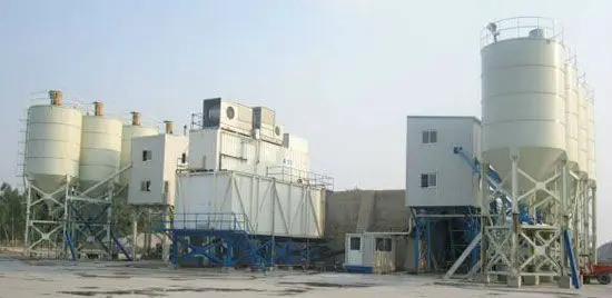 chinese brand  75m3/h HZS75KY Mobile concrete batching plant for sale