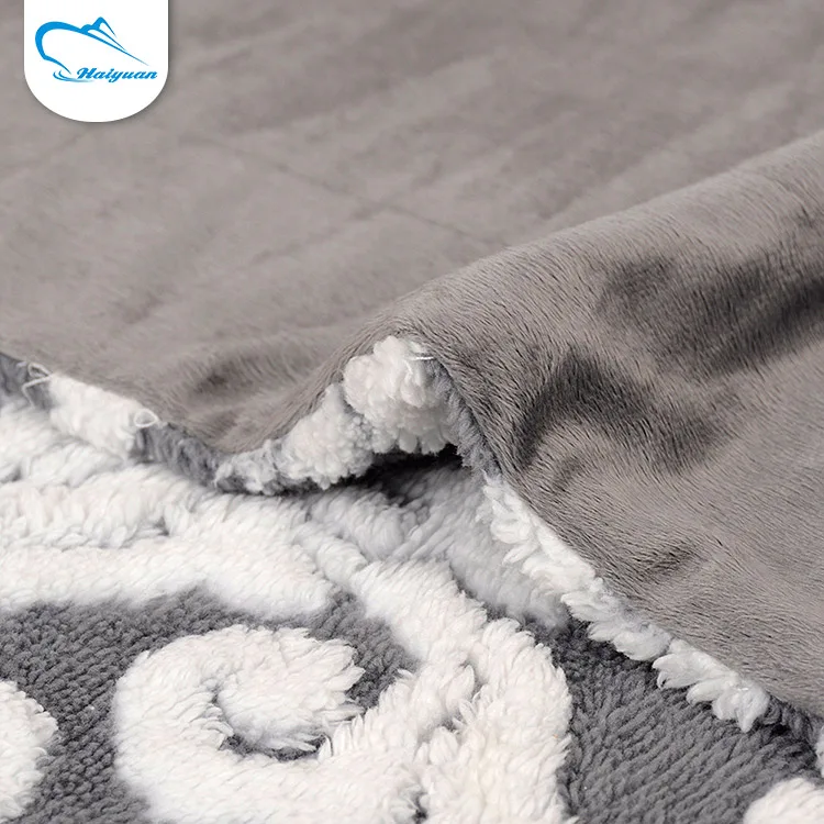 Wholesale Promotional Portable Double Face Jacquard Flower Printed Fleece Blanket For Kids Buy