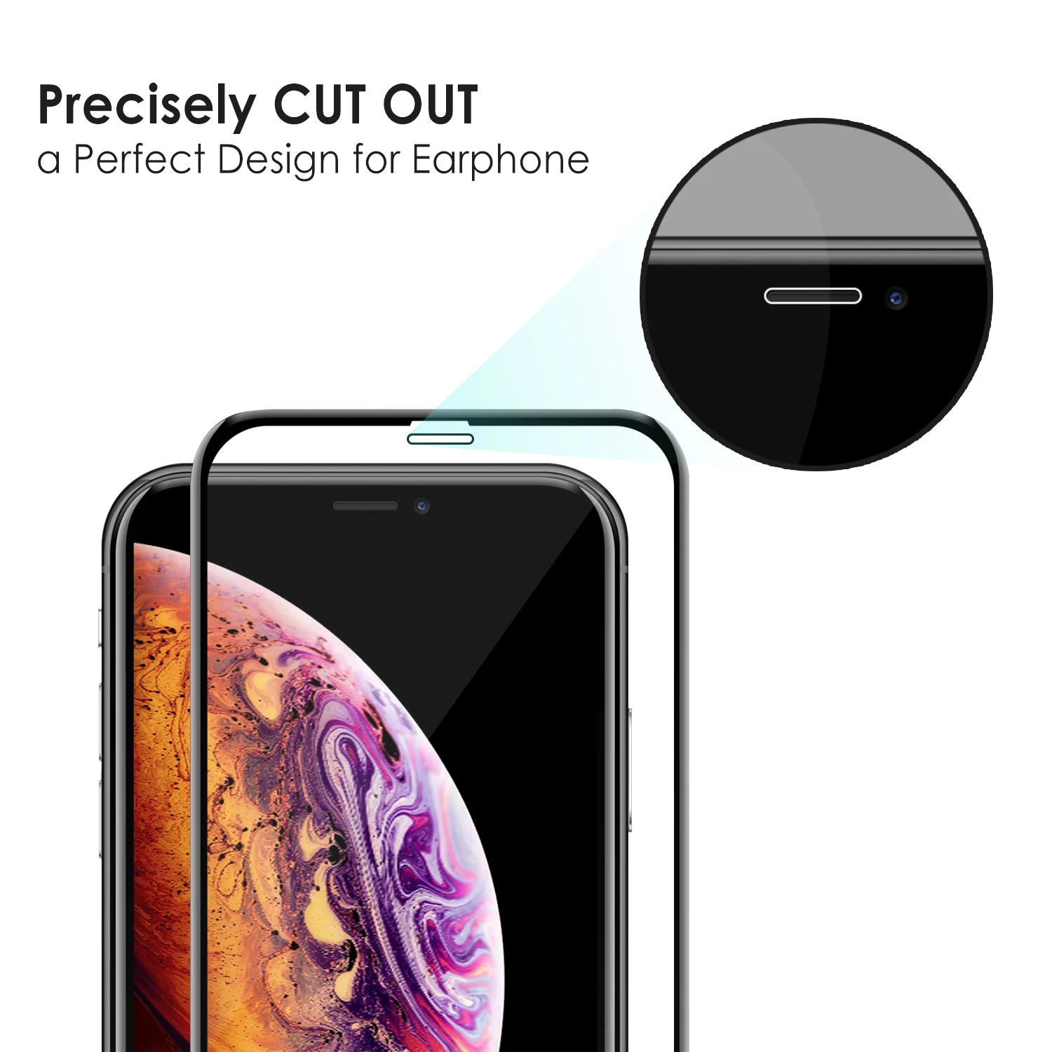 High Clear 9h 0.3mm Full Cover Screen Protector For Iphone Xs /xs Max