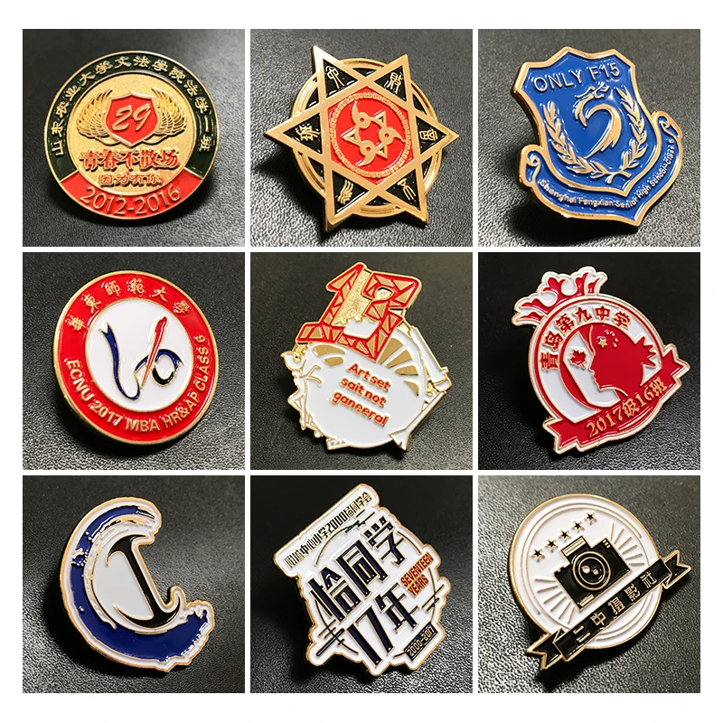 badge pins (8)
