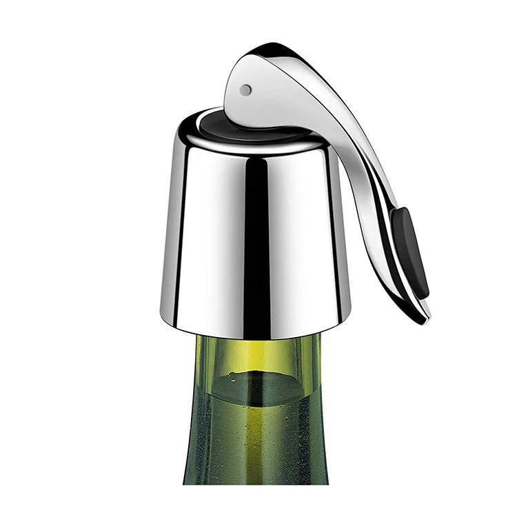 

Stainless Steel Wine Stopper Bottle Stopper Vacuum Bottle Sealer Bottle Plug with Inner Rubber