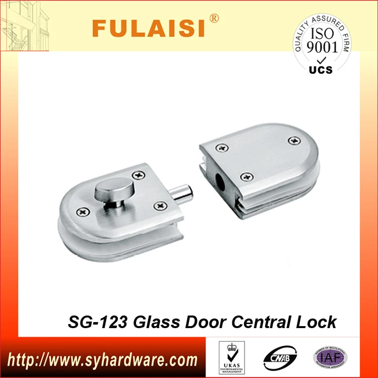 Glass Door Latch Lock Single Cylinder Door Lock For Shower Room