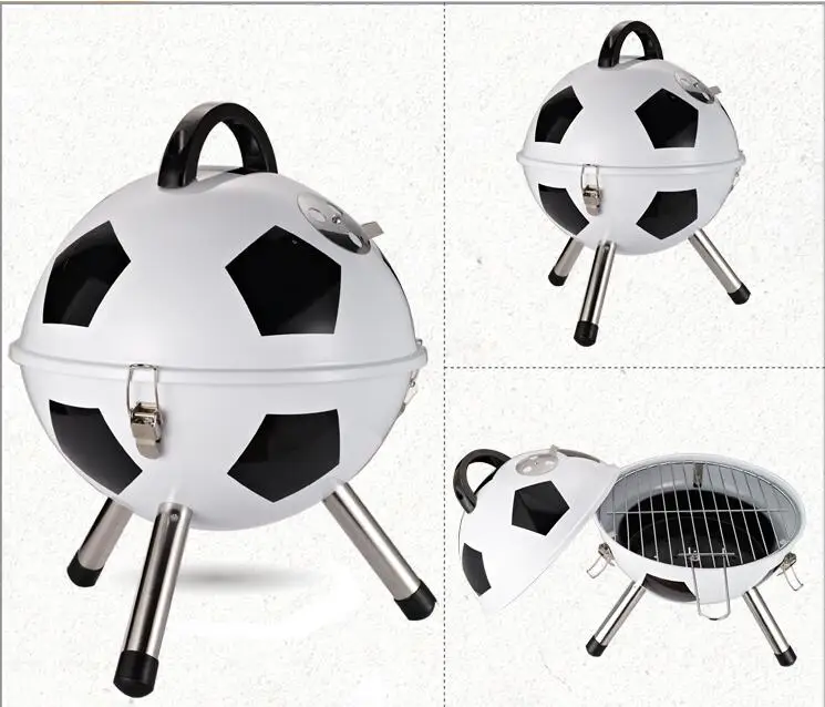 New Design Soccer/basketball Ball Grill Mini Charcoal Bbq Grills For