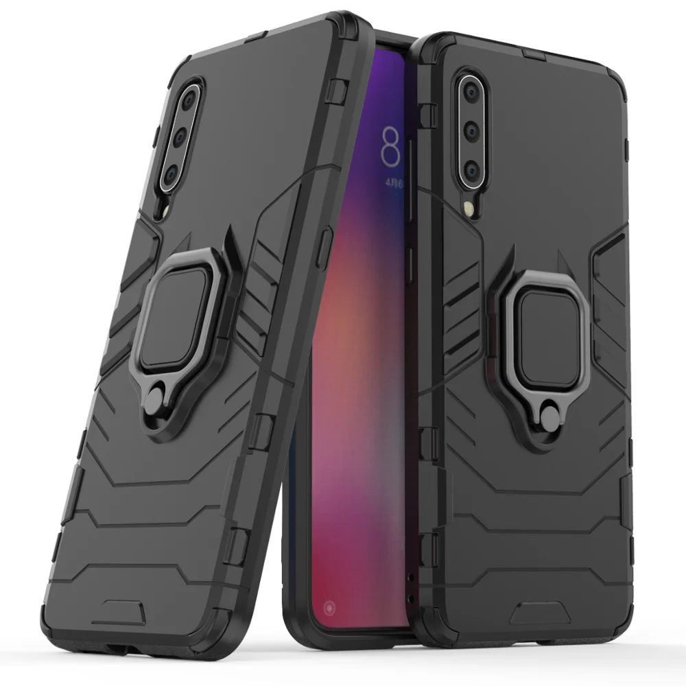 

2 In 1 Rugged Hybrid Kickstand Shockproof Mobile Phone Case For Samsung Galaxy A50 Cover , Back Cover for Samsung A50, Red,black,dark blue