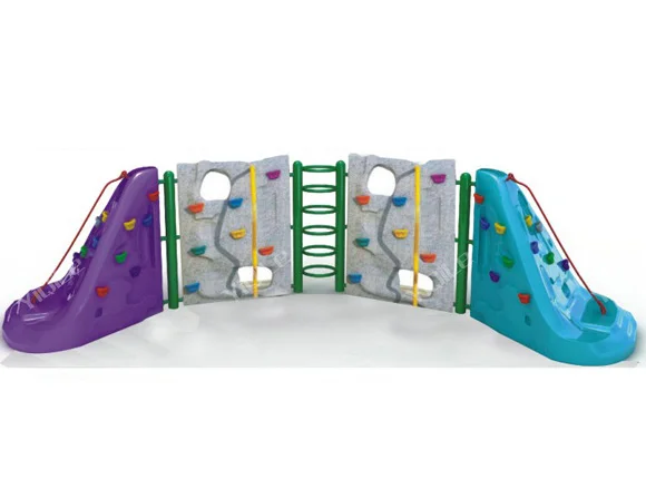 Safety climbing wall with handrail outdoor climbing shelf for kids ...