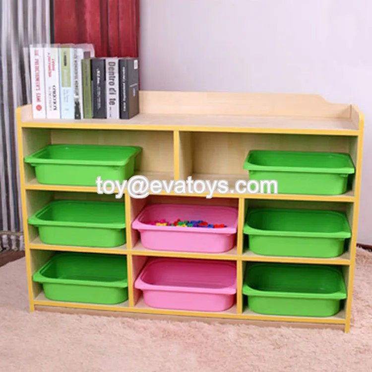 natural wood toy organizer