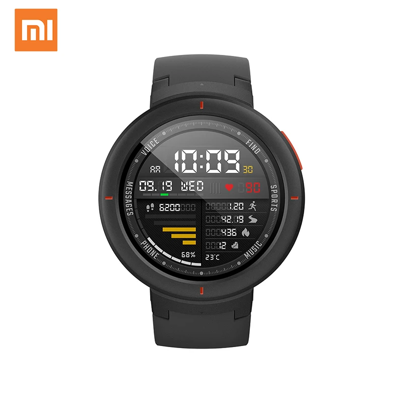 Global version Original Xiaomi  Amazfit Verge Smartwatch 1.3 inch AMOLED Screen Dial & Answer Calls Upgraded HR Sensor GPS