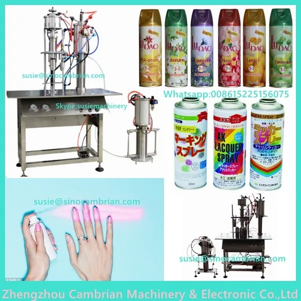 aerosol spray paint filling machine