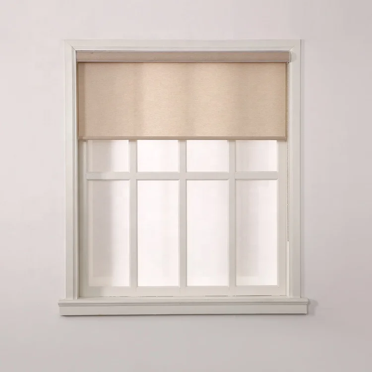 

Transparent vanilla roll blind window one way vision roller blinds, Customer's request