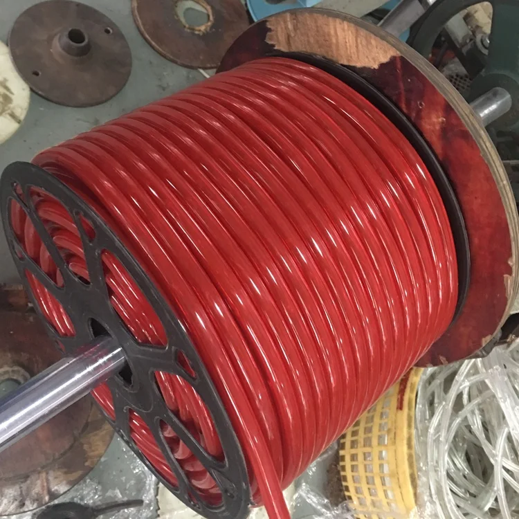 110V Waterproof Red PVC Rope Lighting For Outdoor Use