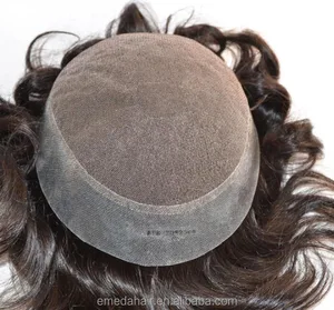 2017 Wholesale 100% human hair high quality men wig Full lace wig