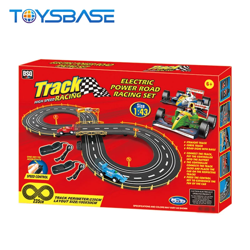 battery operated car track set