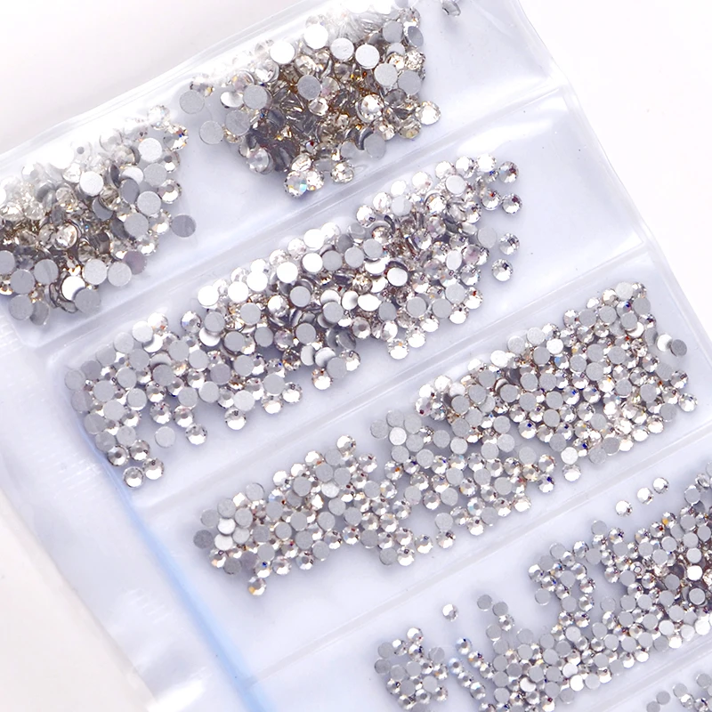 

Free express shipping nail rhinestone beads 240 pcs/size mix 6 sizes 1440 pcs/pack crystal rhinestone rhinestone glasses, Refer to color chart
