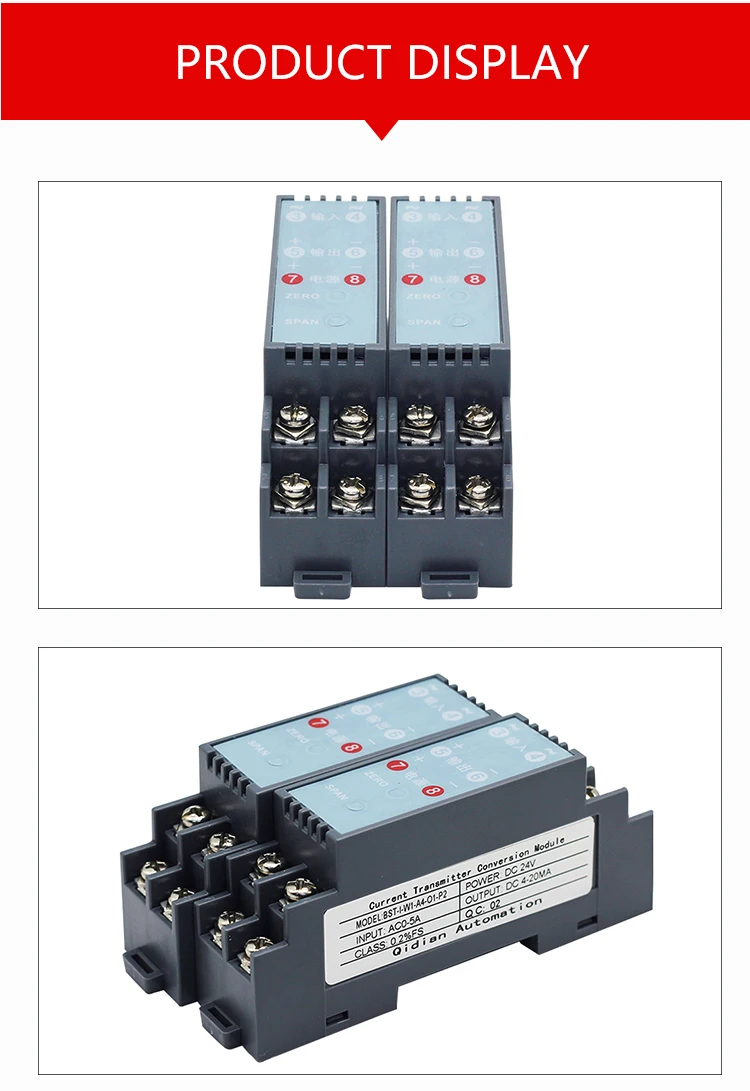 Bsti Ac Current Transmitter Ac010a Input Current Transducer 010v 420ma Output Ac Current