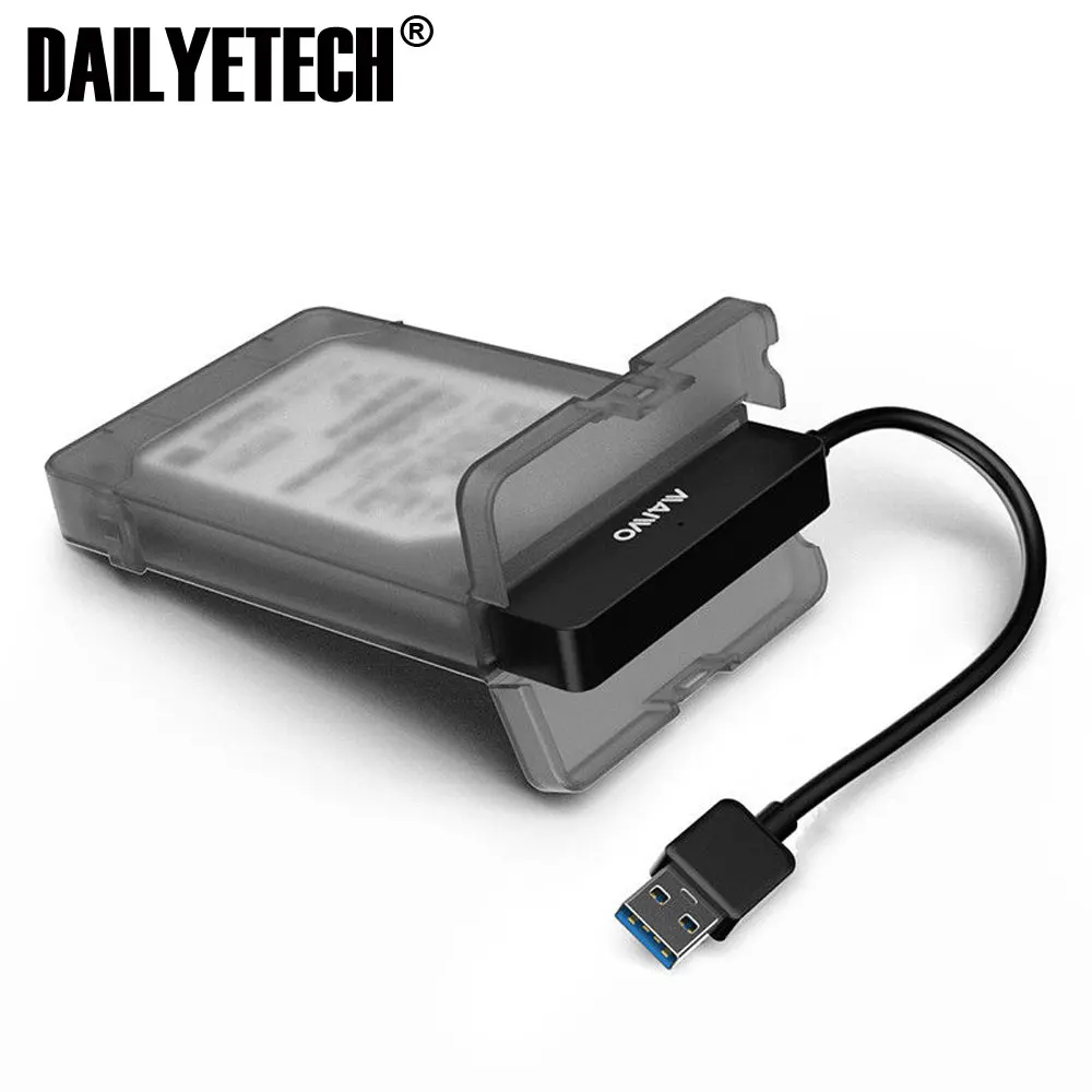 

External Sata 2.5 Hdd Hard Disk Drive External Enclosure Case, Transparent black